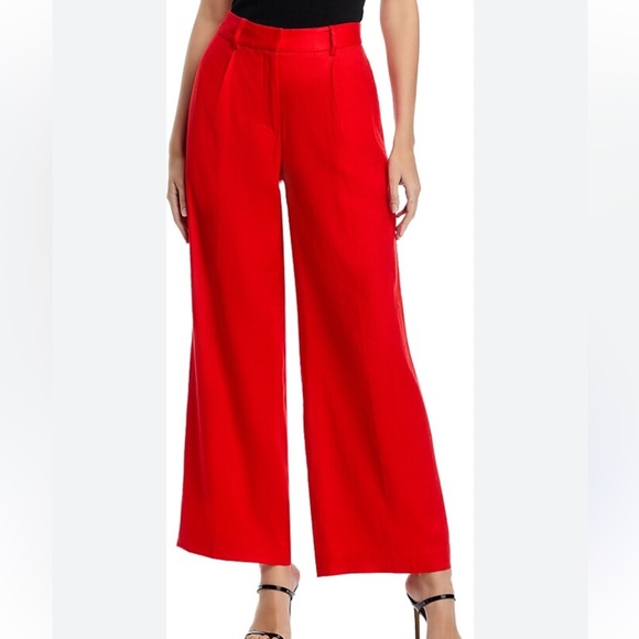 Pants - Ellie Tahari Elegant Red Women's the Simone Pants‎ Size 4